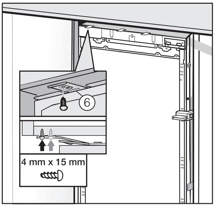 MIELE WT 1602 - Fixer l'appareil dans la niche - 1