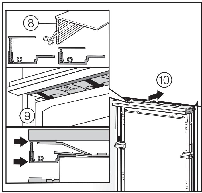 MIELE WT 1602 - Fixer l'appareil dans la niche - 5