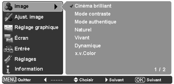 SANYO PLV-Z4000 - Menu Image - 1