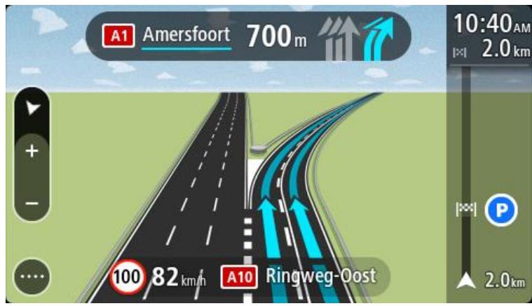 TOMTOM ViA 62 - Guidage avancé sur changement de voie - 1
