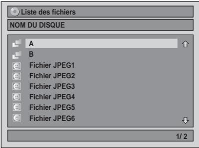 FUNATRE WL6D-M102 - Appuyez sur le [ / ] pour sélectionner le piste / le fichier ou la dossier que vous voulez, puis appuyez sur [ENTER]. - 1