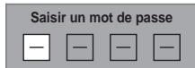 FUNATRE WL6D-M102 - Entrez le nouveau mot de passer en utilisant [les Touches numérotées], puis appuyez sur [ENTER]. - 1