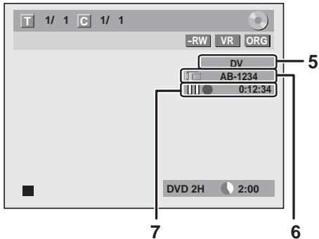 FUNATRE WL6D-M102 - Appuyez sur [DISPLAY] pour afficher les informations DVC à l'écran. - 2
