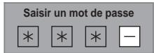 FUNATRE WL6D-M102 - Entrez votre mot de passer en utilisant [les Touches numérotées]. - 1