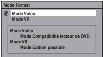 FUNATRE WL6D-M102 - Choix du format d'enregistrement pour un disque DVD-RW vierge - 3