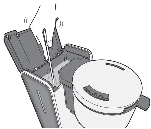 PANASONIC NC-ZF1VXEC - Nettoyez le réservoir d'eau avec de l'acidé citrique si la préparation du café est lente - 1