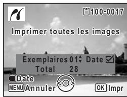 PENTAX M60 - Selectionnez le nombre d'exemplaires et indiquez si la date doit ou non apparaitre. - 1