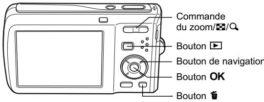 PENTAX M60 - Suppression d/images et de fichiers son selectionnés - 2