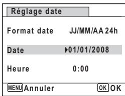 PENTAX M60 - Réglage de la date et de l'heure - 3