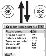 PENTAX M60 - Utilisations des menus - 6