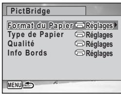 PENTAX M60 - Selectionnez [Format du Papier] puis appuyez sur le bouton de navigation () . - 1