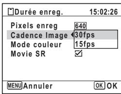 PENTAX M60 - Sélection de la cadence d'image - 1