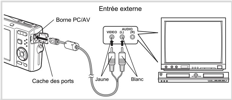 PENTAX M60 - Branchement de l'appareil à un équipement audiovisuel - 1