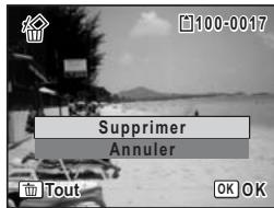 PENTAX M60 - Pour supprimer l'image affichée - 1