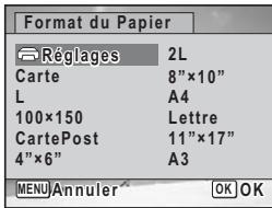 PENTAX M60 - Utilisez le bouton de navigation (  ) pour selectionner le format. - 1