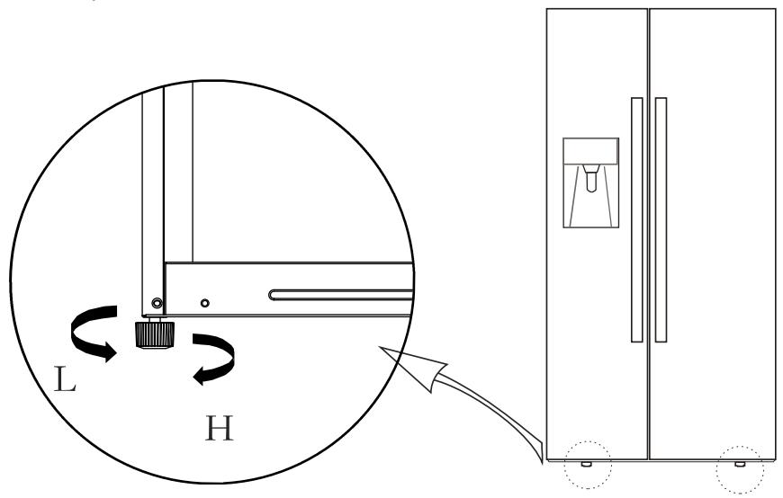 WINIA WFRN-M565D2S - Mise à niveau des pieds - 1