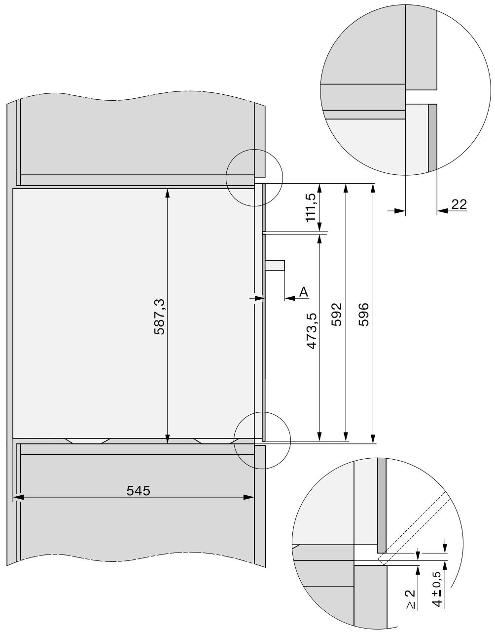 MIELE 7645HCPRO - Encastrement dans un meuble bas - 2