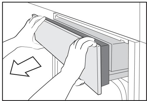 MIELE 7645HCPRO - Ouverture manuelle du ban-deau - 1