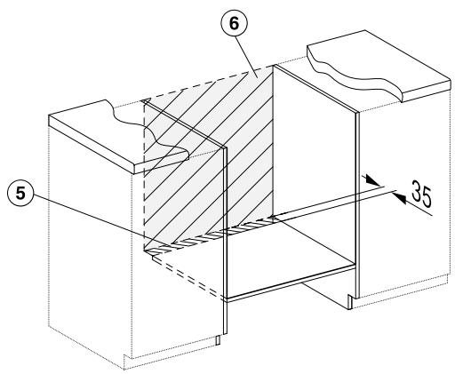 MIELE 7645HCPRO - Plage de déplacement du bandeau - 3