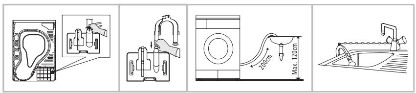 JOYAL WN - Installation du tuyau d'évacuation (pour évacuation directement l'eau de condensation) - 1