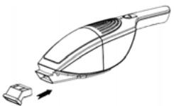 PROLINE HD2112 - Montage du suceur plat sur l'aspirateur a main - 1