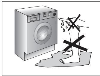 DE DIETRICH DUZ 1585i BLANC - WARNING: DURING THE WASHING CYCLE, THE WATER CAN REACH A TEMPERATURE OF 90^ . - 4