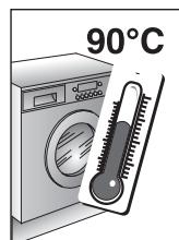 DE DIETRICH DUZ 1585i BLANC - WARNING: DURING THE WASHING CYCLE, THE WATER CAN REACH A TEMPERATURE OF 90^ . - 6