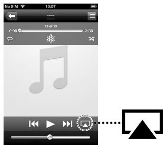 SONY RDPXA90OIP - Listening via AirPlay - 2
