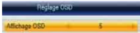 CGV 70024 - Réglages système\Réglages OSD - 1