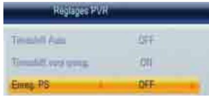 CGV 70024 - Enregistrer\ Réglages PVR - 1