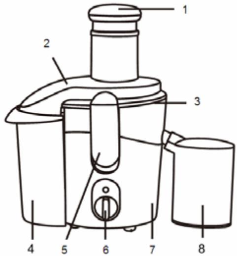 PROLINE JE7W - DESCRIPTION DES PIECES - 1