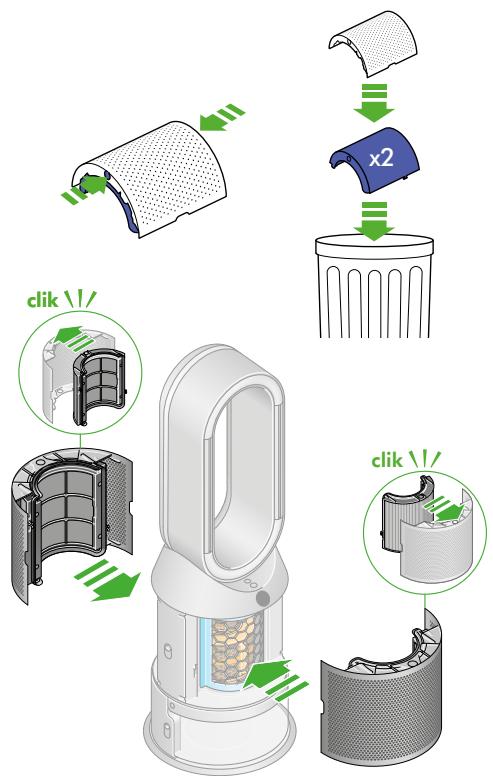 DYSON 419914-01 - Remplacer le filtrre HEPA et à charbon actif - 1