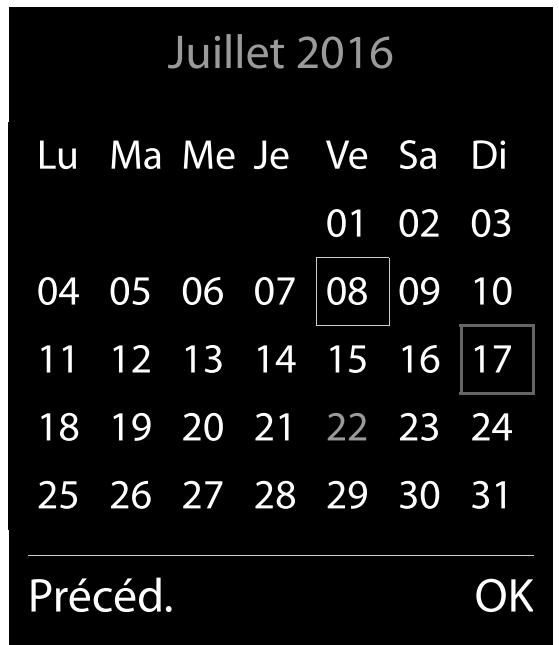 GIGASET CLE60HX - Calendrier - 1