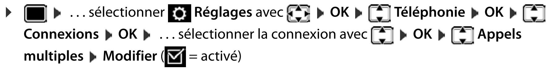 GIGASET CLE60HX - Autoriser/empêcher les appeals multiples - 1