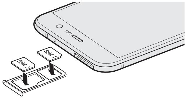 HTC UPLAYNOIR32GO - Insérer la carte nano SIM - 3