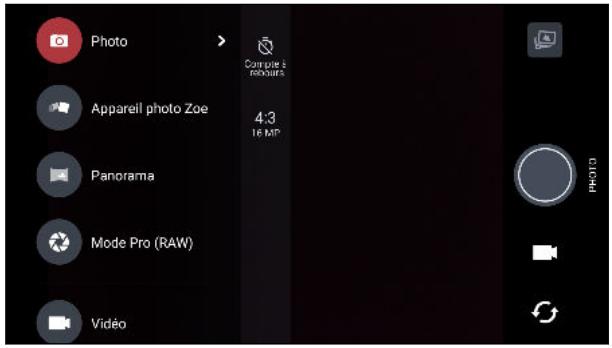 HTC UPLAYNOIR32GO - Choisir un mode de capture - 1