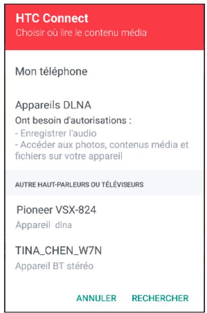HTC UPLAYNOIR32GO - Utiliser HTC connect pour partager vos médias - 2