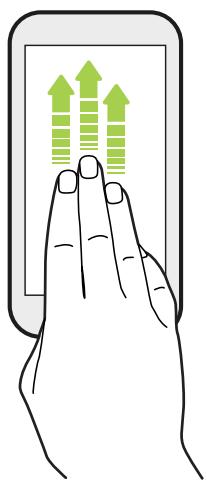 HTC UPLAYNOIR32GO - Glisser avec trois doigts - 1