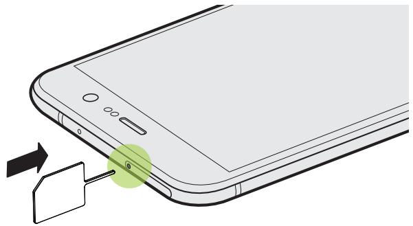 HTC UPLAYNOIR32GO - Insertion de la carte microsd - 1