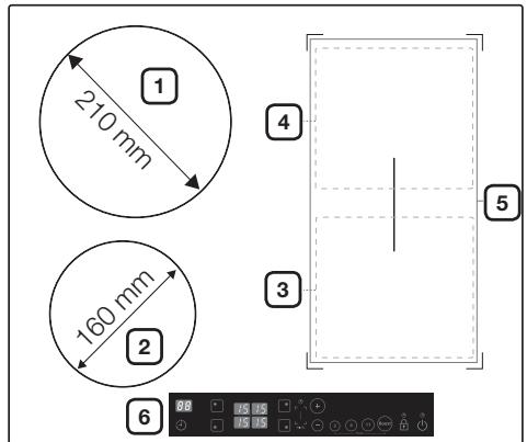 SAMSUNG CTI 613 GIN NOIR - ZONES DE CUISSON - 1