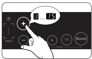 SAMSUNG CTI 613 GIN NOIR - SELECTIONNEZ LA ZONE DE CUISSON ET LE RÉGLAGE DE LA TEMPERATURE. - 2