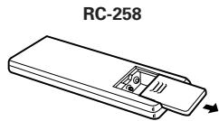 DENON DCM-280 - Insertion de la pile - 1