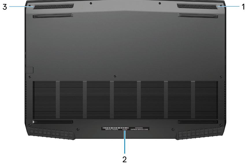 ALIENWARE M17 - Partie inférieure - 1