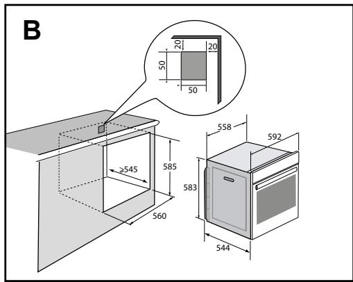 DARTY DOP7230A - ESCOLHA DE POSICIONAMENTO E ENCASTRAMENTO - 4