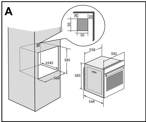 DARTY DOP7230A - KEUZE VAN DE PLAATSING EN INBOUW - 1