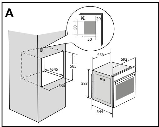 DARTY DOP7230A - ESCOLHA DE POSICIONAMENTO E ENCASTRAMENTO - 3