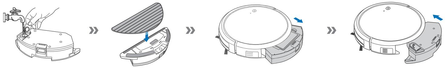ECOVACS DEEBOT D605 K - Système de lavage en option - 1