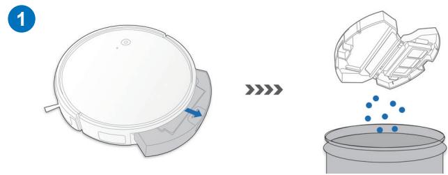 ECOVACS DEEBOT D605 K - Réservoir à poussière et filtres - 2