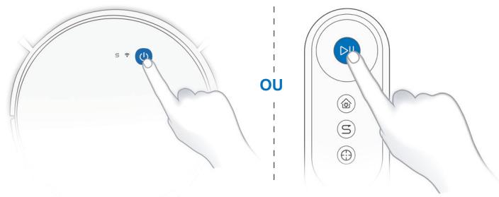 ECOVACS DEEBOT D605 K - Mise en pause, réactivation et mise hors tension - 1
