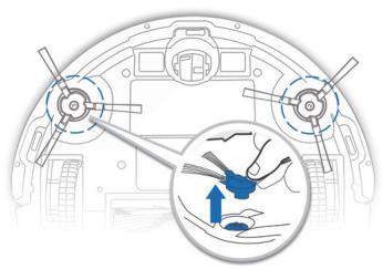 ECOVACS DEEBOT D605 K - Brosses laterales - 1